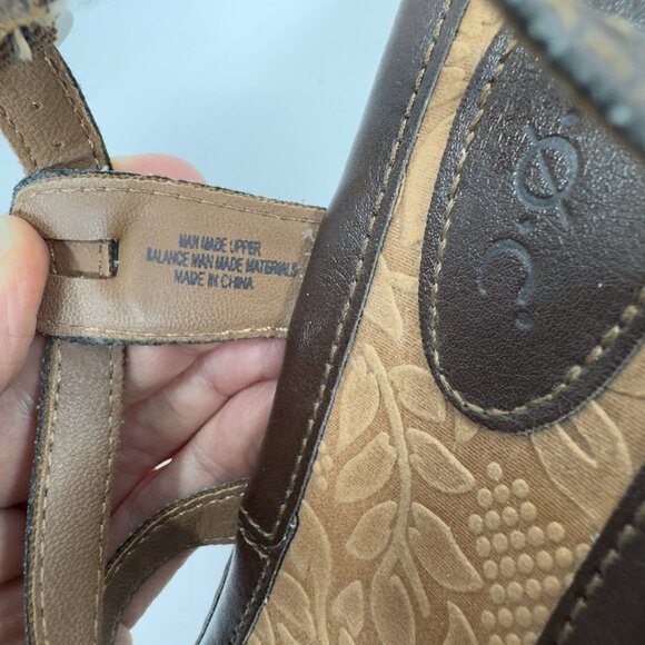 BOC Born Concept Kesia Strappy Brown Vegan Leather Open Toe Slingback Sandals 9M - Picture 14 of 14